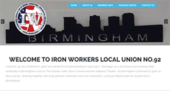 Desktop Screenshot of ironworkerslocal92.org